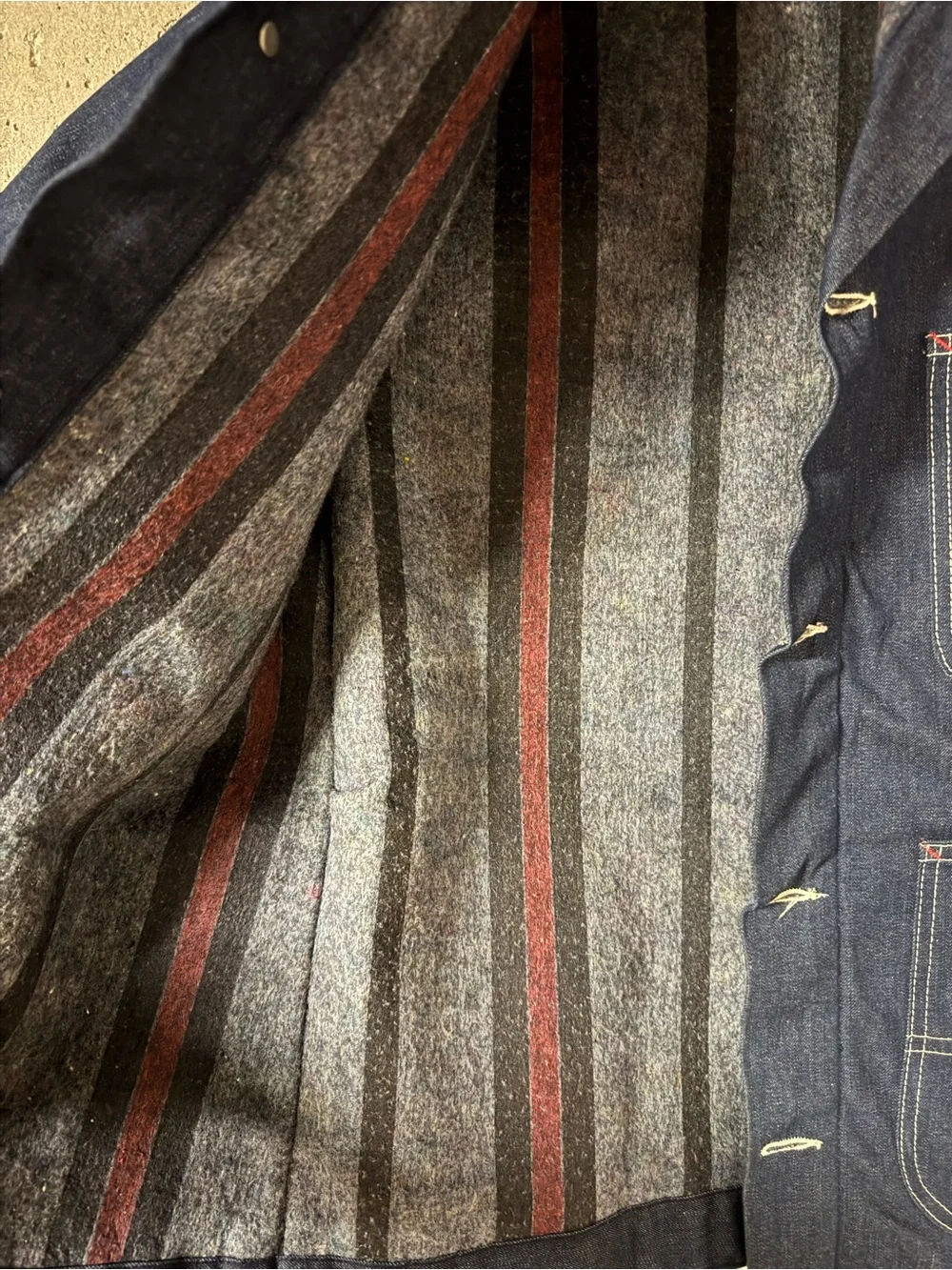 Vintage Sears Navy Denim Chore Jacket